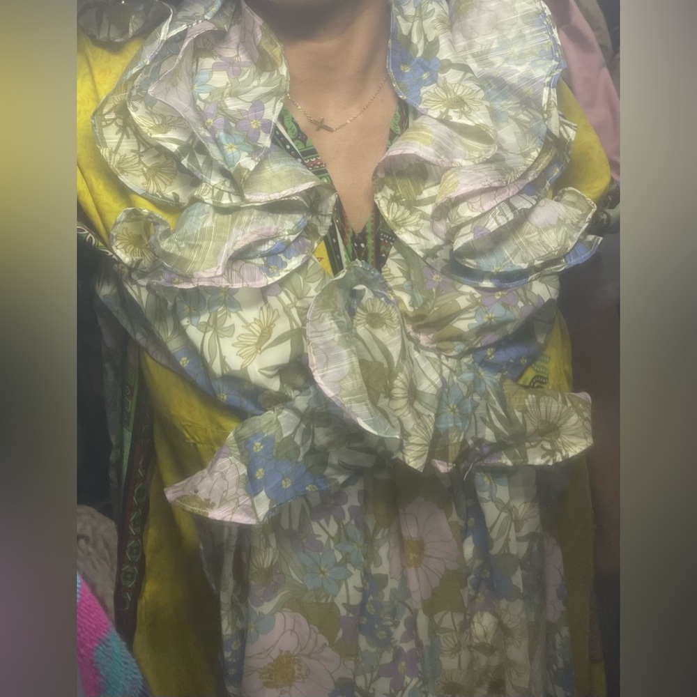 Luxxel floral ruffle maxi dress - Picture 3 of 8